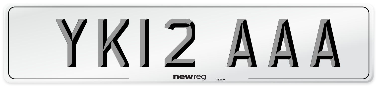 YK12 AAA Number Plate from New Reg